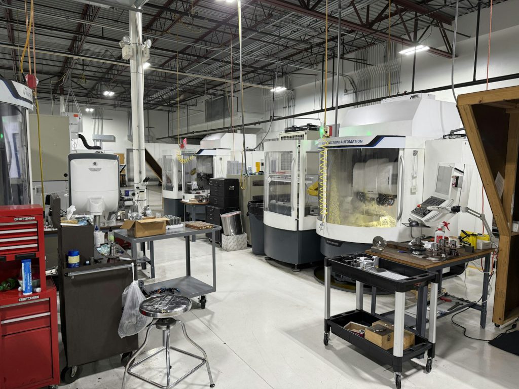 CNC machining workshop